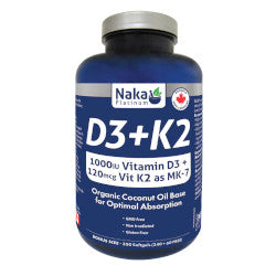 Buy Naka Platinum D3 & K2 Online in Canada at Erbamin.