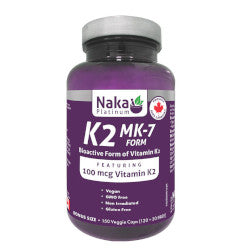 Buy Naka Platinum Vitamin 2 Menaquinone 7 Online in Canada at Erbamin.