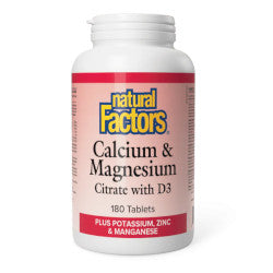 Buy Natural Factors Calcium & Magnesium with D Online in Canada at Erbamin.