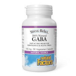 Natural Factors GABA 100 mg - 90 Capsules
