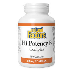 Buy Natural Factors High Potency B50 Complex Online in Canada at Erbamin