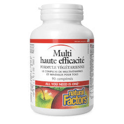 Buy Natural Factors High Potency Multi Vegetarian Online in Canada at Erbamin