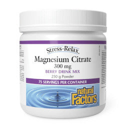 Buy Natural Factors Magnesium Citrate Powder Online in Canada at Erbamin.