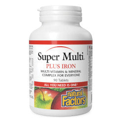 Buy Natural Factors Super Multi Plus Iron Online in Canada at Erbamin