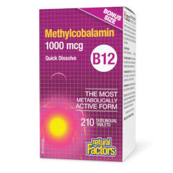 Buy Natural Factors Vitamin B12 Online in Canada at Erbamin.