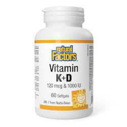 Buy Natural Factors Vitamin K & D Online in Canada at Erbamin