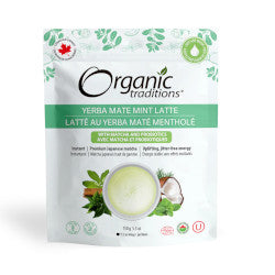 Buy Organic Traditions Yerba Mate Mint Latte Online in Canada at Erbamin.