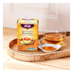 Buy Yogi Revitalize Chai Turmeric Online in Canada at Erbamin.