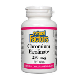 Natural Factors Chromium Picolinate 250 mcg - 90 Tablets