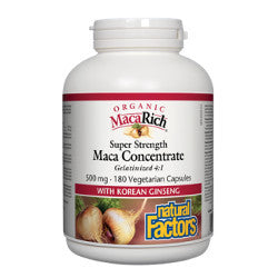 Natural Factors Organic MacaRich 500 mg - 90 Capsules