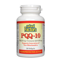 Natural Factors PQQ 10 - 30 Softgels