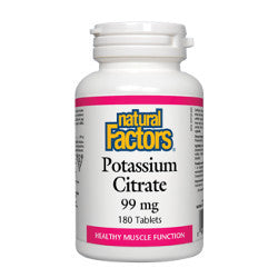 Natural Factors Potassium Citrate 99 mg - 180 Tablets