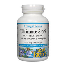 Natural Factors Ultimate 3•6•9 1200 mg - 90 Softgels