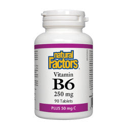 Natural Factors Vitamin B6 250 mg with C - 90 Tablets
