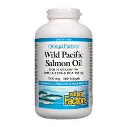 Natural Factors Wild Pacific Salmon Oil - 180 Softgels
