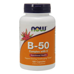 Now Vitamin B50 + C - 100 Capsules