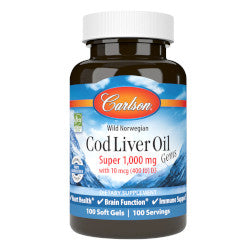 Buy Carlson Cod Liver Oil Gems Online in Canada at Erbamin.