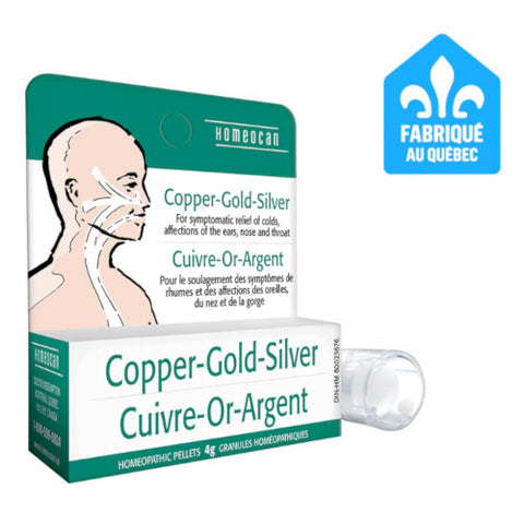 Buy Homeocan Copper Gold Silver Pellets Online in Canada at Erbamin.