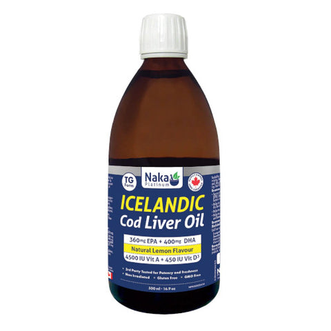 Buy Naka Platinum Cod Liver Oil Icelandic Online in Canada at Erbamin.