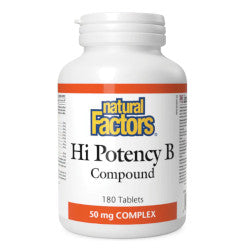 Buy Natural Factors High Potency B50 Complex Online in Canada at Erbamin.