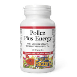 Buy Natural Factors Pollen Plus Energy Online in Canada at Erbamin.