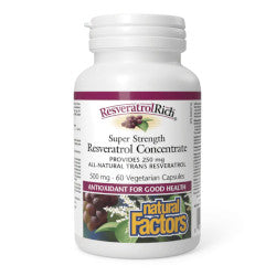 Buy Natural Factors ResveratrolRich Online in Canada at Erbamin.