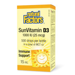 Buy Natural Factors SunVitamin D3 Online in Canada at Erbamin.