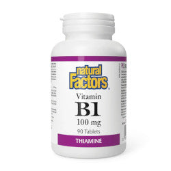 Buy Natural Factors Vitamin B1 Online in Canada at Erbamin.
