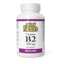 Buy Natural Factors Vitamin B2 Online in Canada at Erbamin.