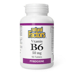 Buy Natural Factors Vitamin B6 Online in Canada at Erbamin.