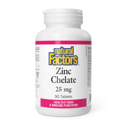 Buy Natural Factors Zinc Chelate Online in Canada at Erbamin.