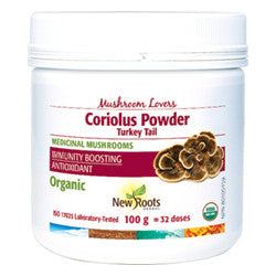 Buy New Roots Coriolus Turkey Tail Powder Online in Canada at Erbamin