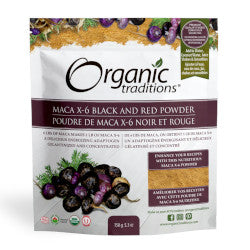 Buy Organic Traditions Maca X-6 Black and Red Powder Online in Canada at Erbamin