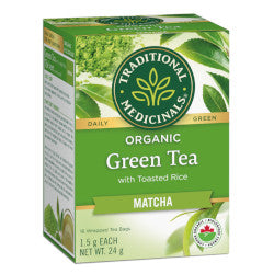 Traditional Medicinals Green Tea Matcha with Rice - 16 Tea Bags