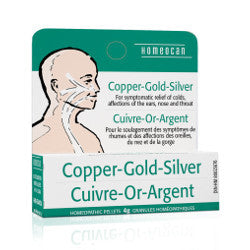 Homeocan Copper-Gold-Silver Pellets - 4 grams