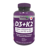 Buy Naka Platinum Vitamin D3+K2 Online in Canada at Erbamin