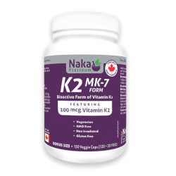 Buy Naka Platinum Vitamin K2 MK-7 Online at Erbamin