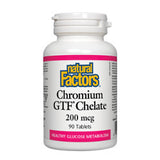 Natural Factors Chromium GTF 200 mcg - 90 Tablets