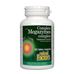 Natural Factors Complete Megazymes - 180 Tablets