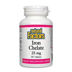 Natural Factors Iron Chelate 25 mg - 90 Tablets