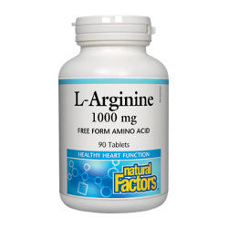 Natural Factors L-Arginine 1000 mg - 90 Tablets