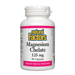 Natural Factors Magnesium Chelate 125 mg - 90 Capsules