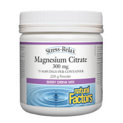Natural Factors Magnesium Citrate Powder - 250 grams