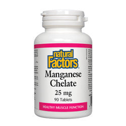 Natural Factors Manganese Chelate 25 mg - 90 Caplets