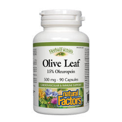 Natural Factors Olive Leaf 500 mg - 90 Capsules