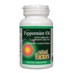 Natural Factors Peppermint Oil 100 mg - 60 Softgels