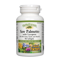Natural Factors Saw Palmetto with Lycopene - 90 Softgels