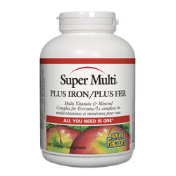 Natural Factors Super Multi (With Iron) - 90 Tablets