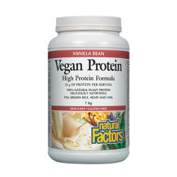 Natural Factors Vegan Protein Vanilla Bean - 1 kg