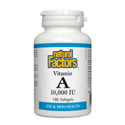 Natural Factors Vitamin A 10,000 IU - 180 Softgels